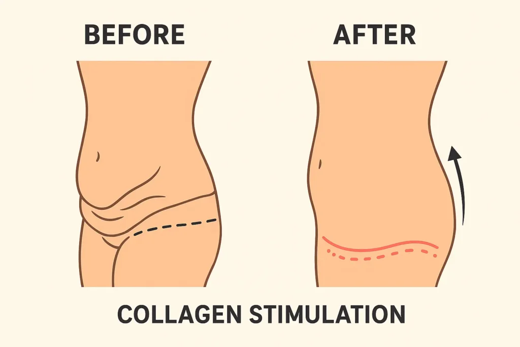 Before and after results for sagging skin after weight loss injections Southall