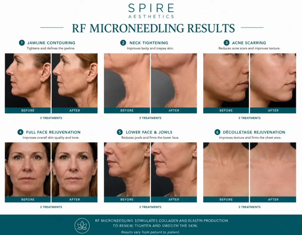 RF Microneedling Skin tightening Southall results