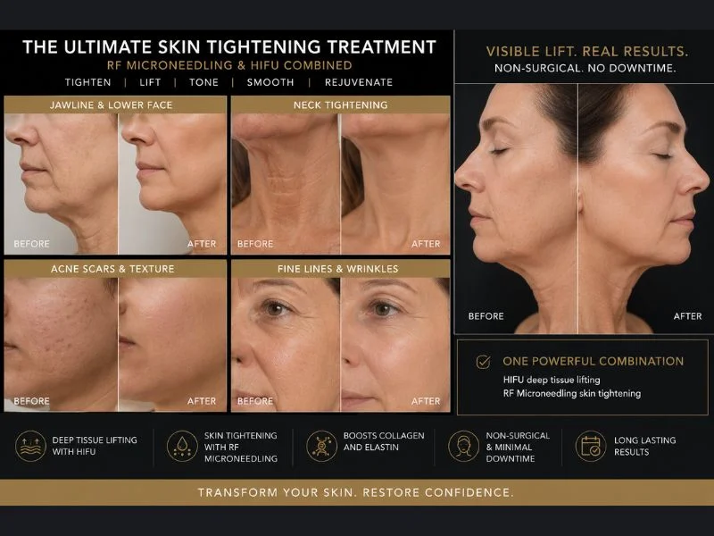 Results of combined treatment for the ultimate skin tightening treatment Southall
