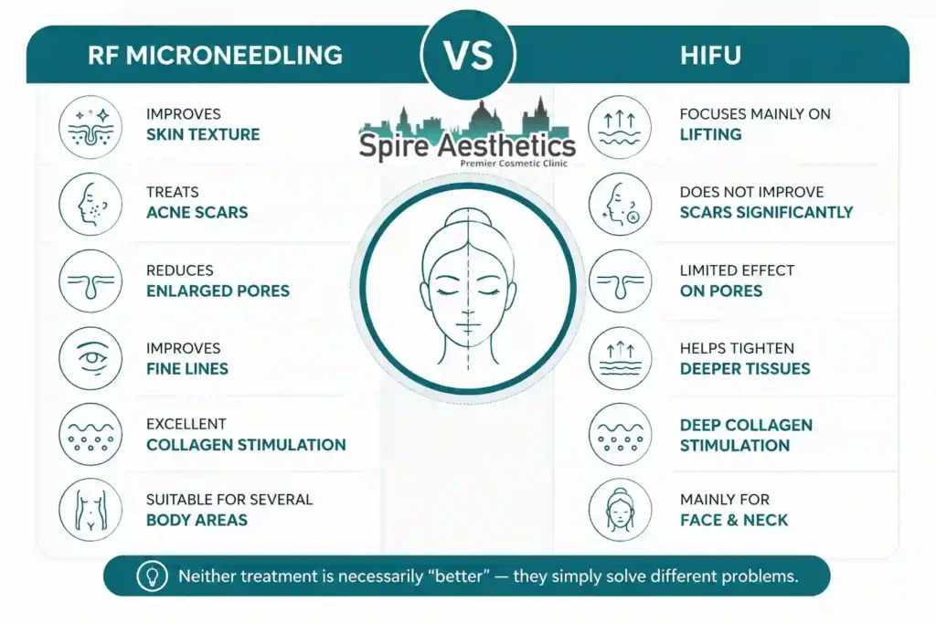 RF Microneedling vs HIFU: Which Treatment Gives Better Results Southall?